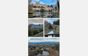 Écluses de Fonseranes et vieux Béziers 