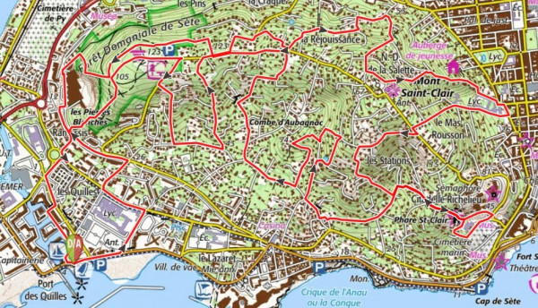 Challenge des 1000 marches à Sète- 15 km- 650m D+
